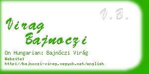 virag bajnoczi business card